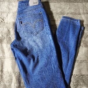 Levi's Women's Blue Jeans 26 X 30 Mid Rise Leggings
